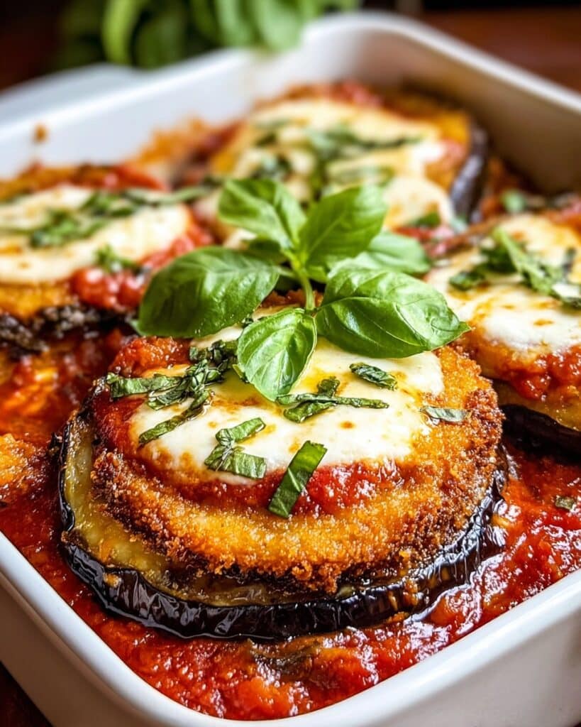 Eggplant Parmesan with Marinara Sauce Recipe