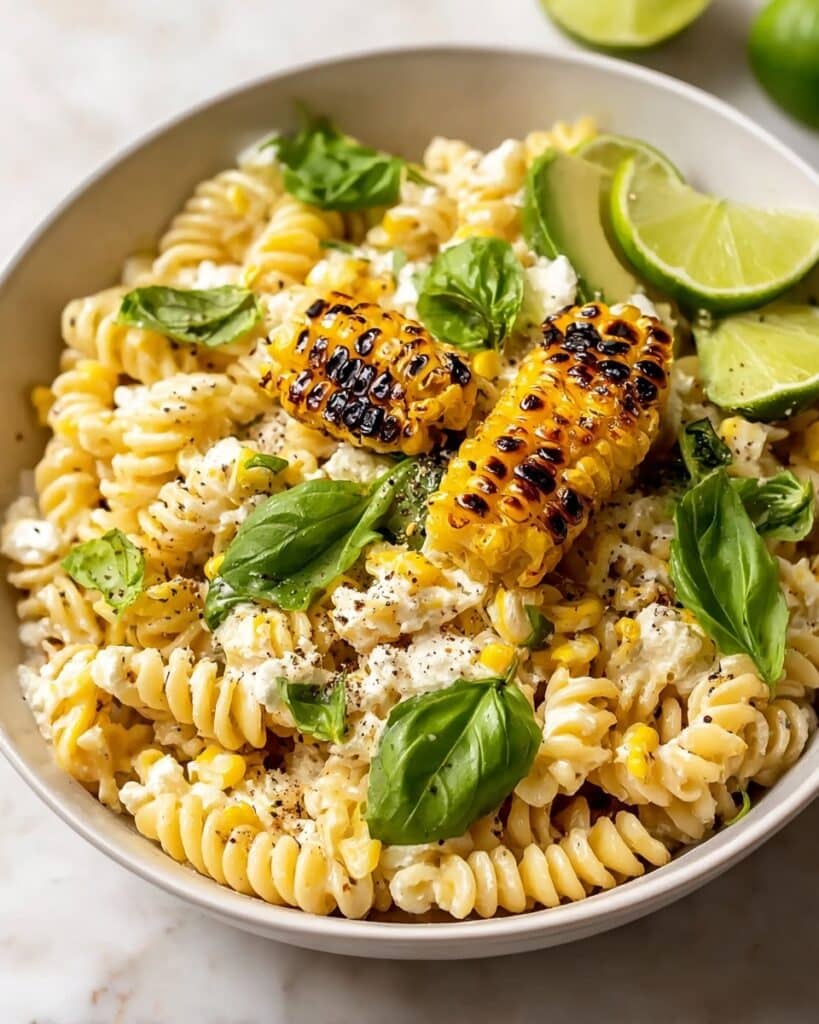 Creamy Street Corn Pasta Salad Recipe