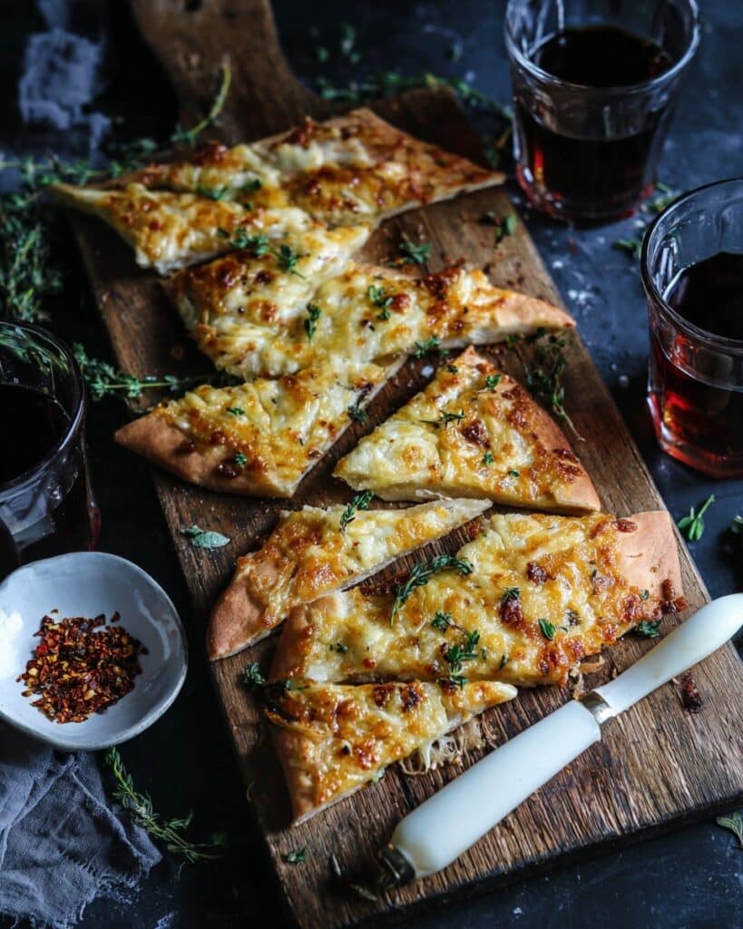 Apple Cheddar Rosemary Bacon Pizza Recipe