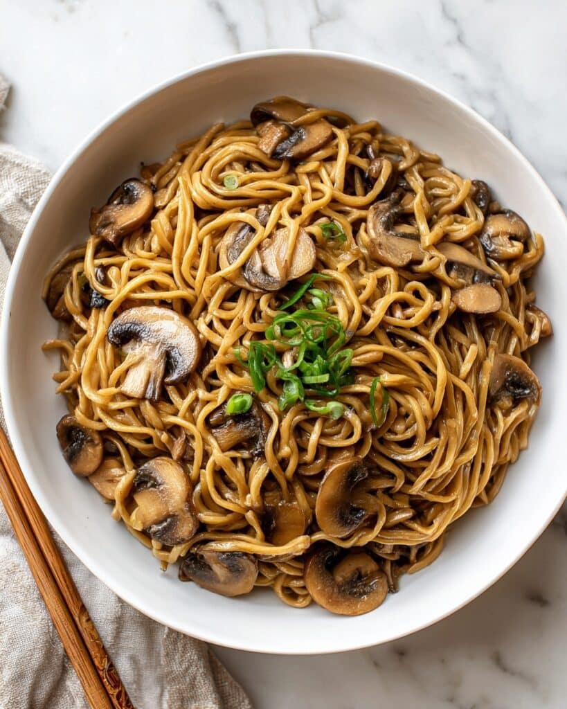 Creamy Vegan Mushroom Udon Recipe