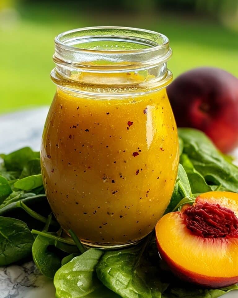 Peach Honey Dijon Balsamic Vinaigrette Recipe