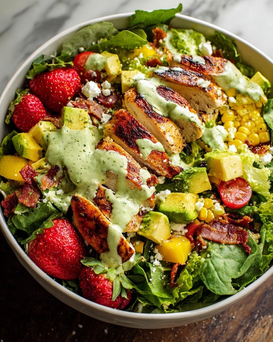 A clear glass filled with a smooth green creamy sauce that has small dark specks scattered throughout, sitting on a white marbled surface with some green leafy herbs in the background. The sauce fills the glass almost to the top, showing a creamy texture with slight swirls on the surface. Photo taken with an iphone --ar 4:5 --v 7