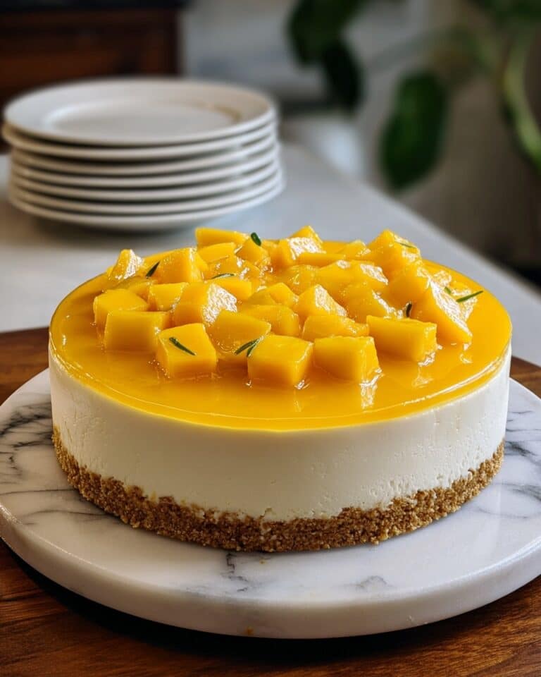 Tropical Mango Cheesecake Recipe