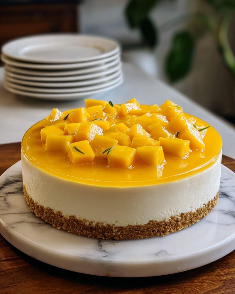 Tropical Mango Cheesecake Recipe