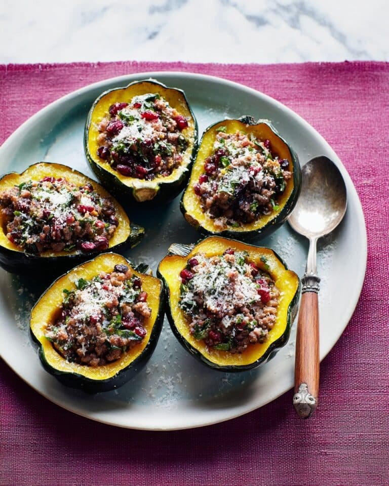 Sausage and Sage-Stuffed Acorn Squash Recipe