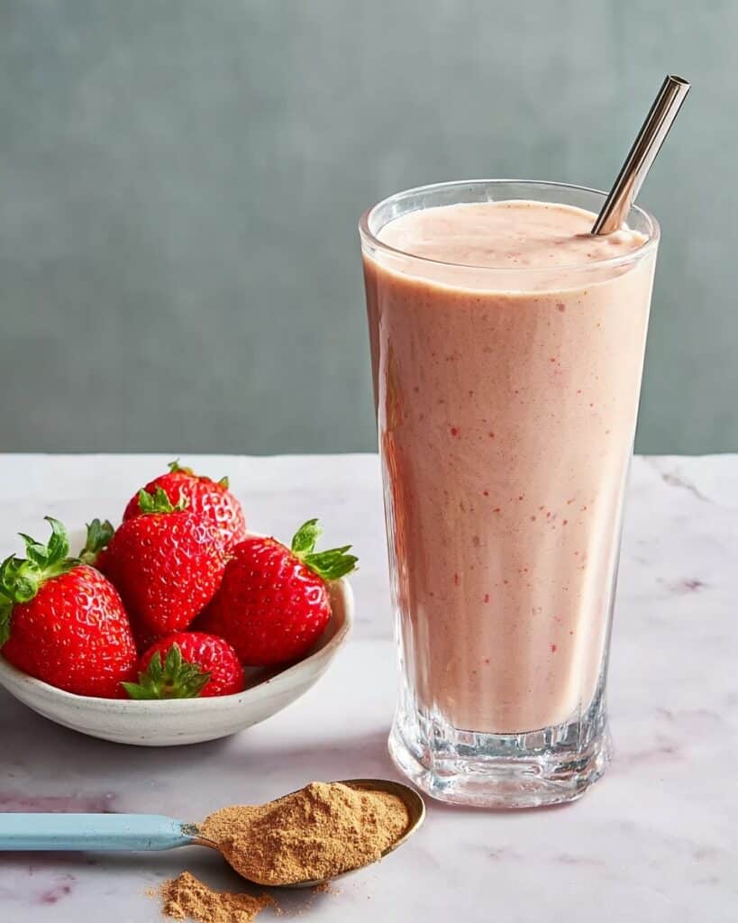 Chocolate-Strawberry Protein Shake Recipe