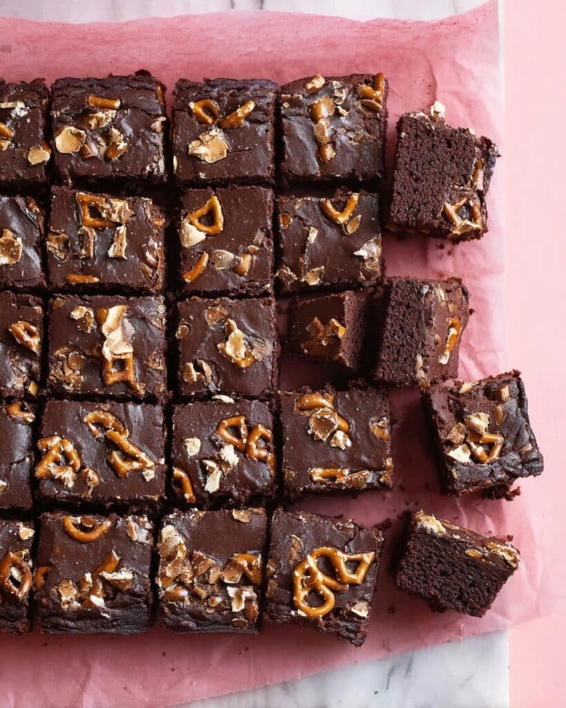 Easy Chocolate Fudge with Pretzels Recipe