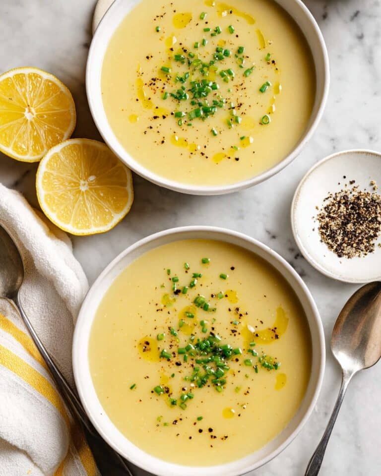 Creamy Potato Leek Soup with Leek Top Broth Recipe