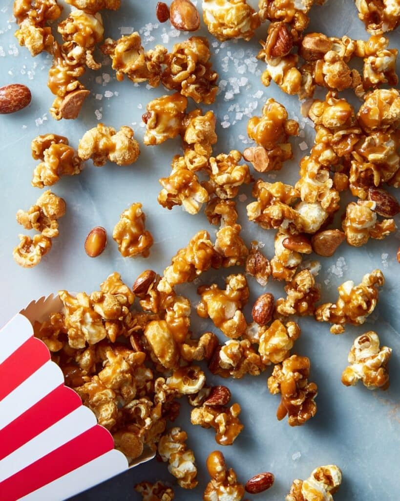 Salted Honey Peanut Caramel Corn Recipe
