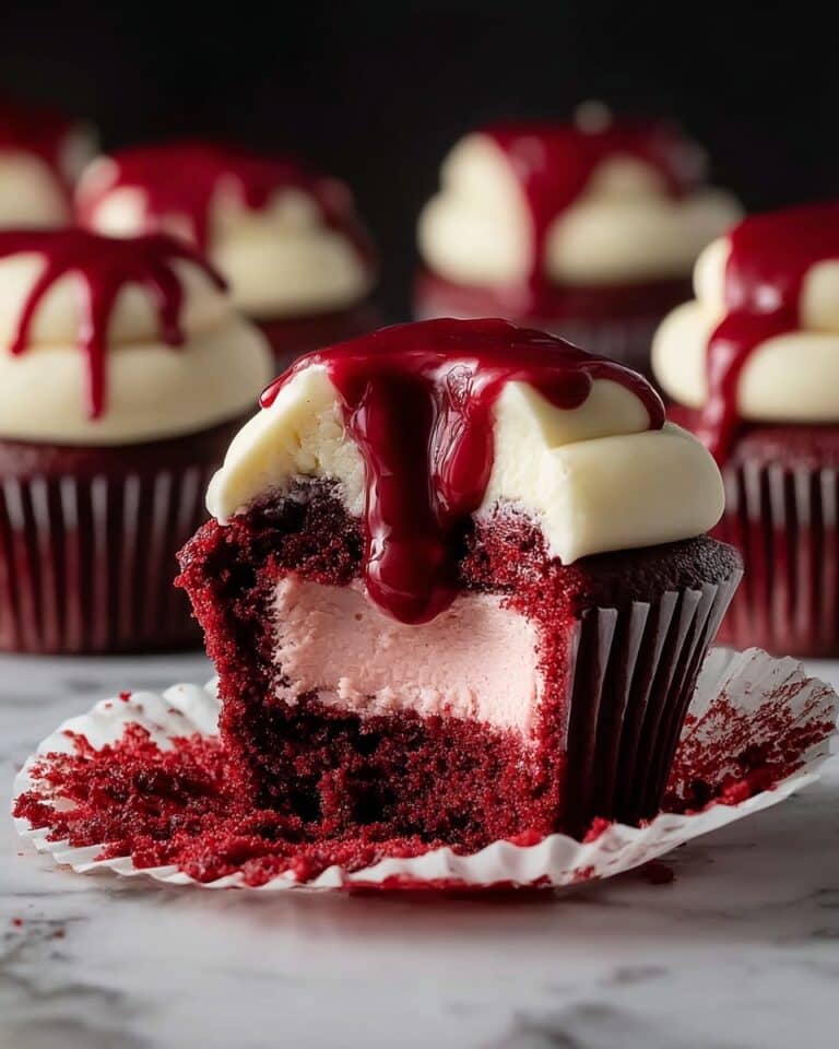 Halloween Vampire Bite Cupcakes Recipe