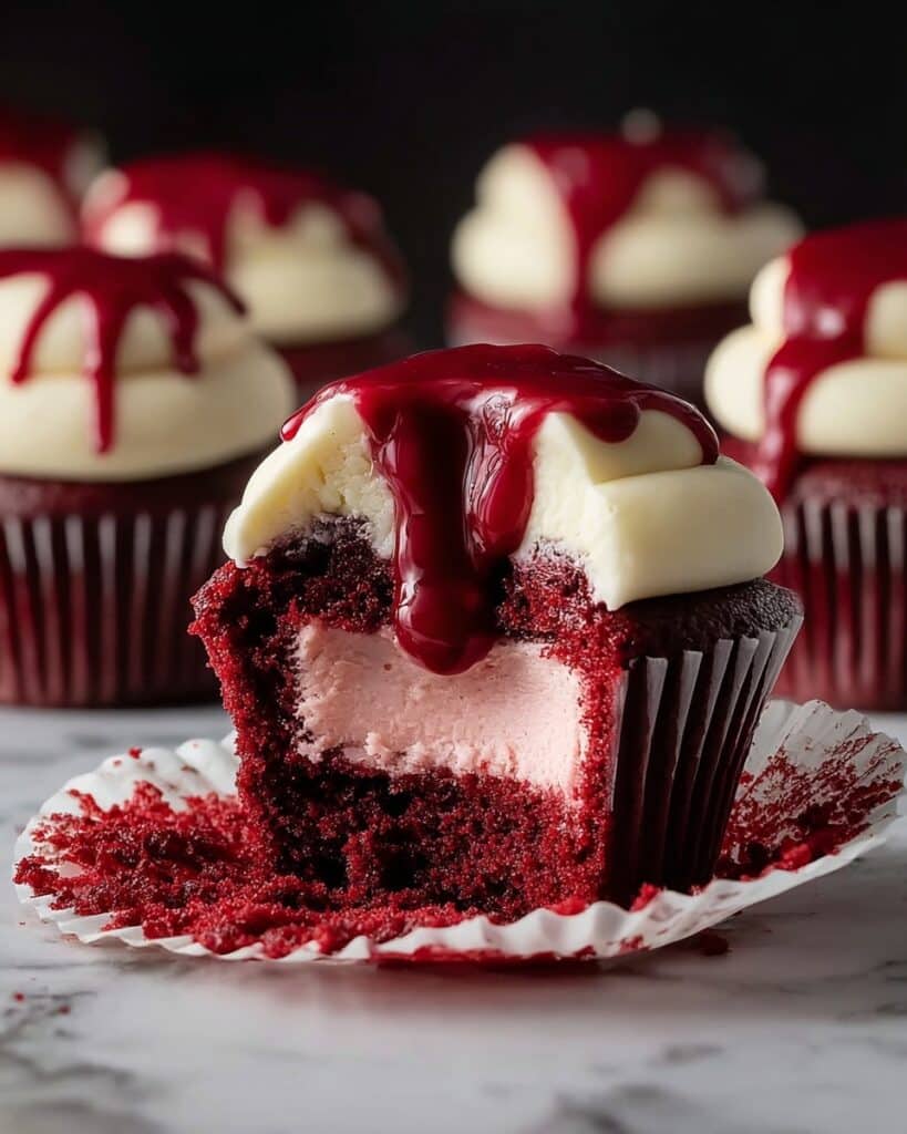 Halloween Vampire Bite Cupcakes Recipe