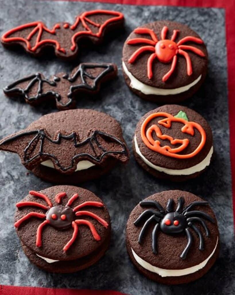 Halloween Gingerbread Sandwich Cookies Recipe