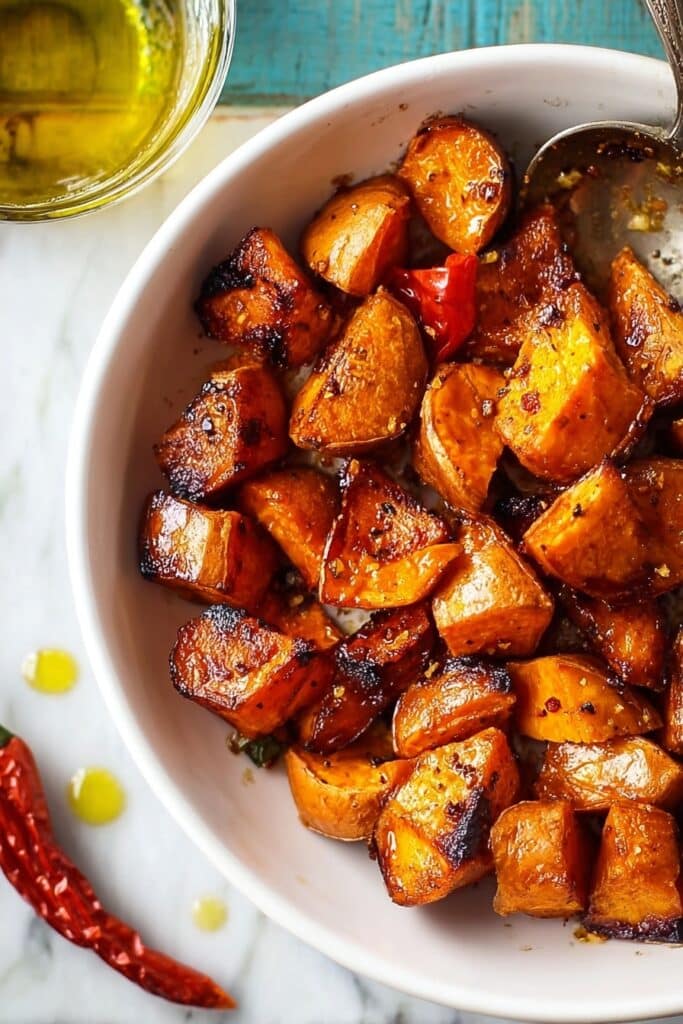 Hot Honey Caramel Sweet Potatoes Recipe