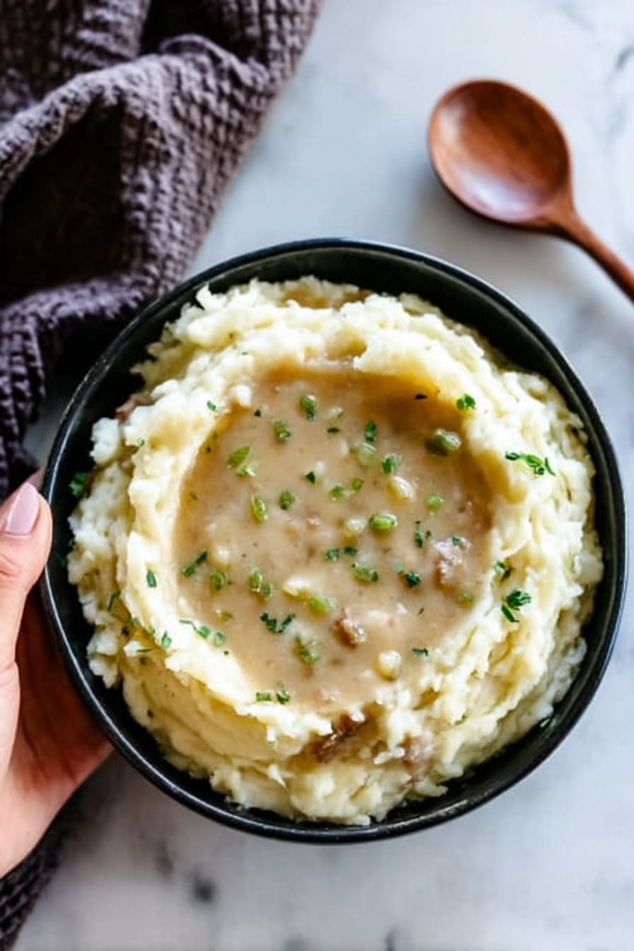 Garlic Goat Cheese Mashed Potatoes Recipe - Recipe Step