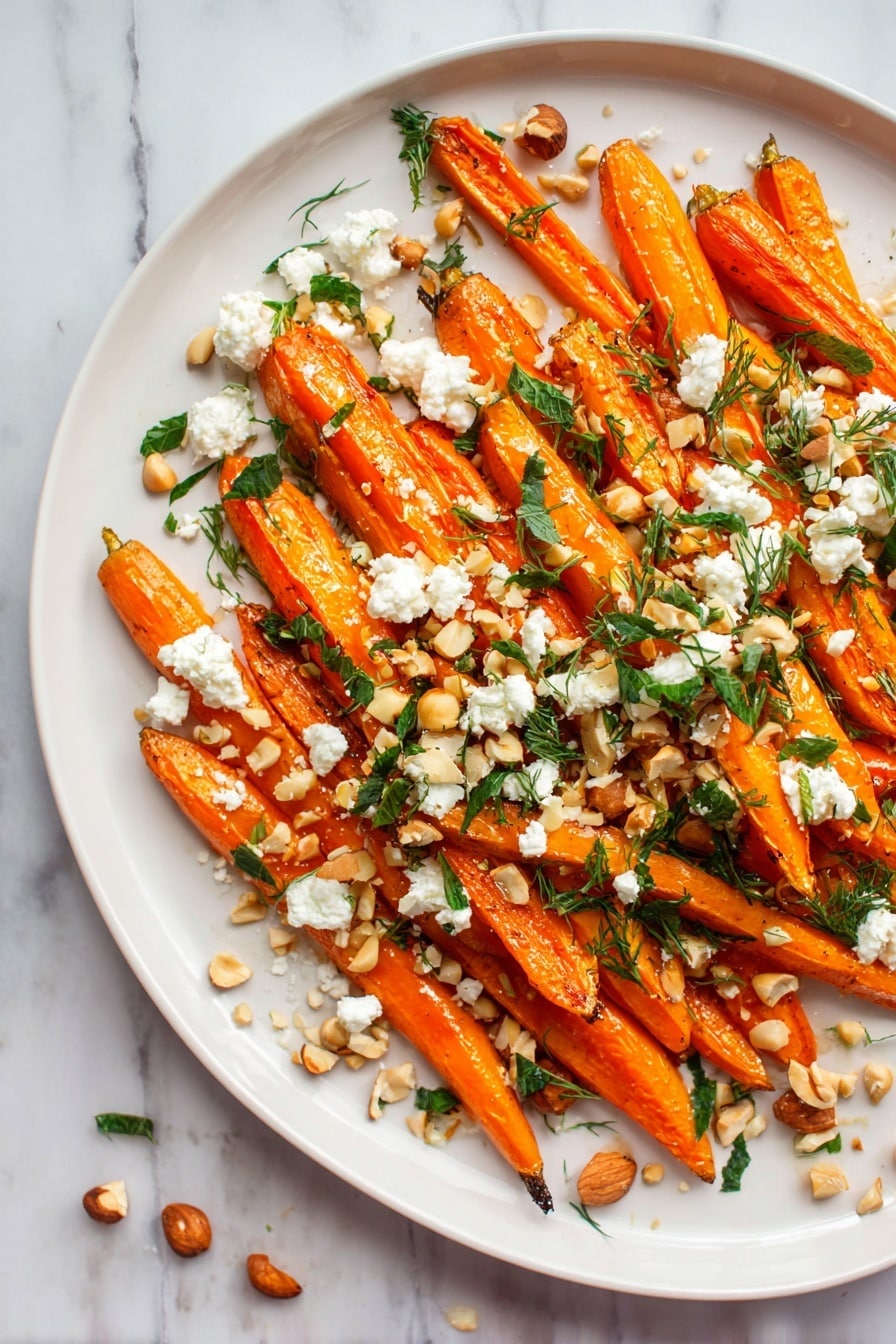 Maple Roasted Carrots with Hazelnuts & Goat Cheese Recipe - Recipe Image