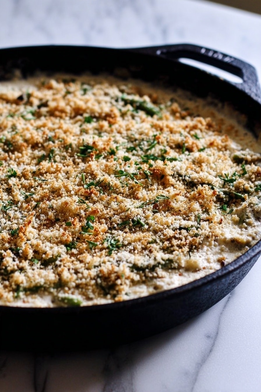 Lightened Up Fresh Green Bean Casserole Recipe - Recipe Step