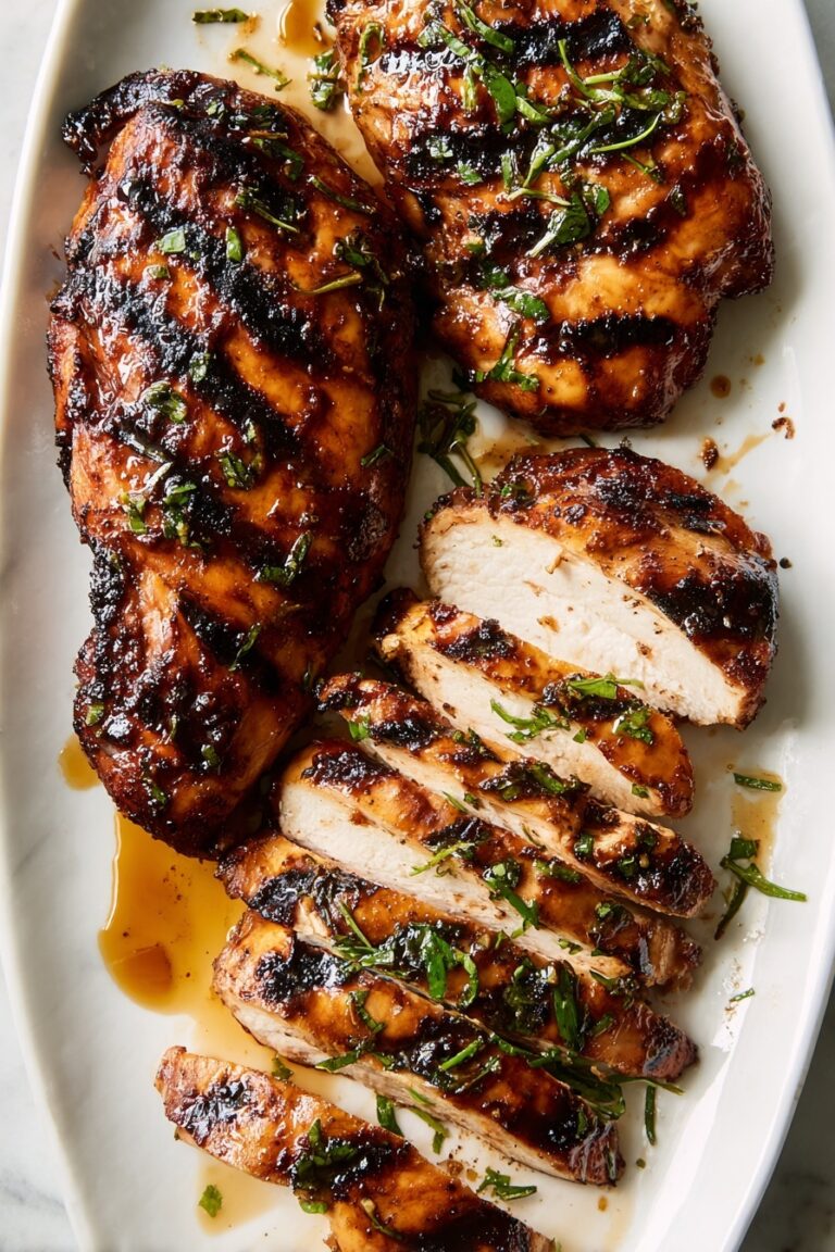 Grilled Balsamic Herb Chicken Breast Recipe