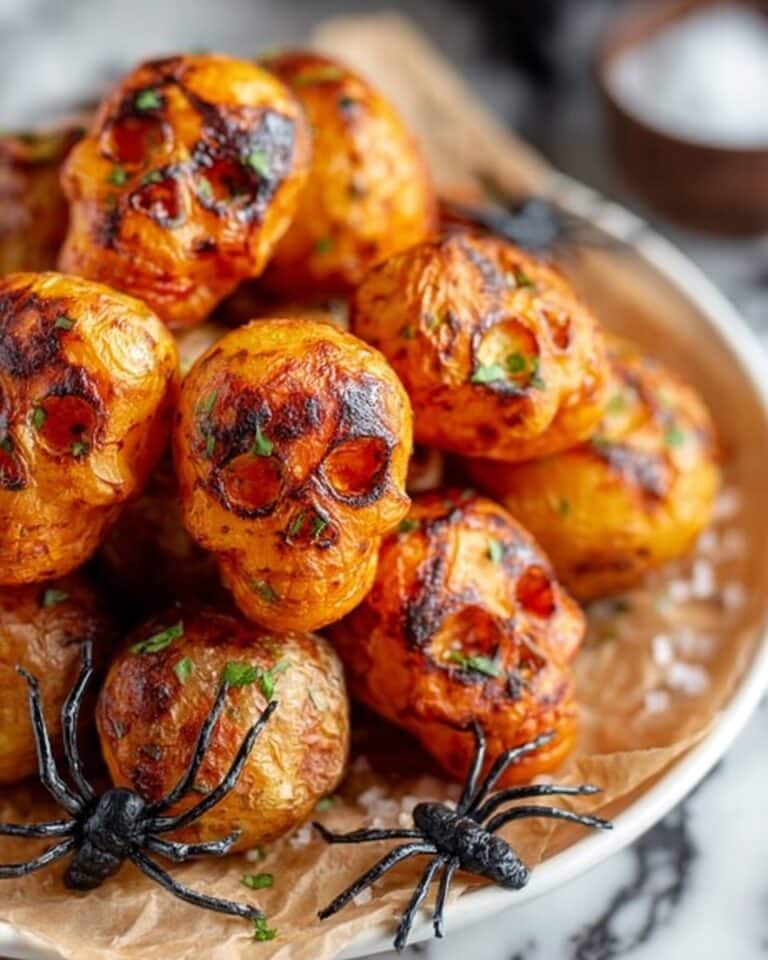 Halloween Skull Roasted Red Potatoes Recipe