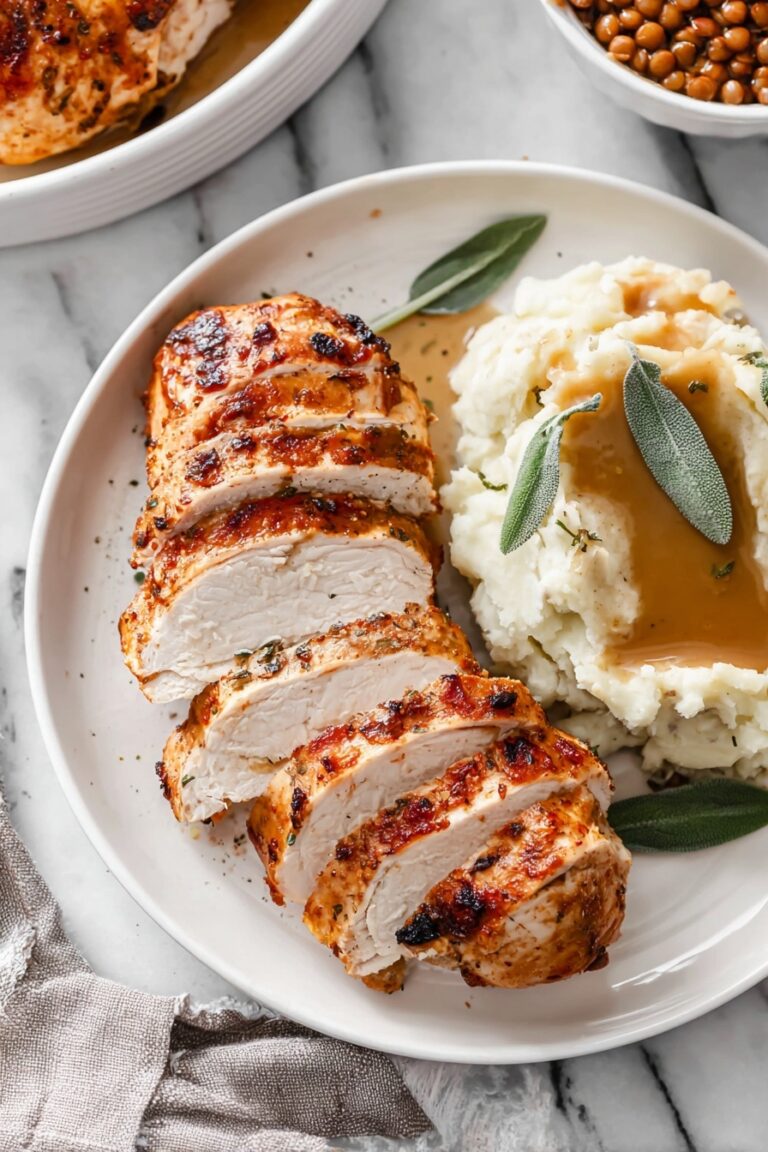 Air Fryer Herb-Seasoned Turkey Breast Recipe