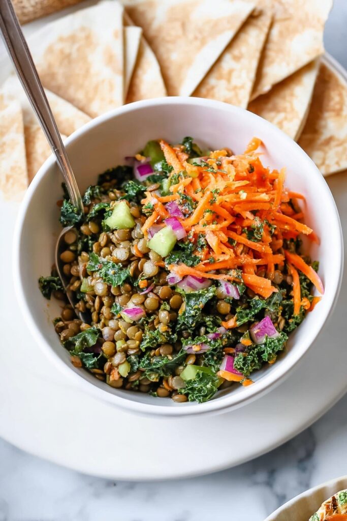 Moroccan Lentil Carrot Salad (Vegan) Recipe