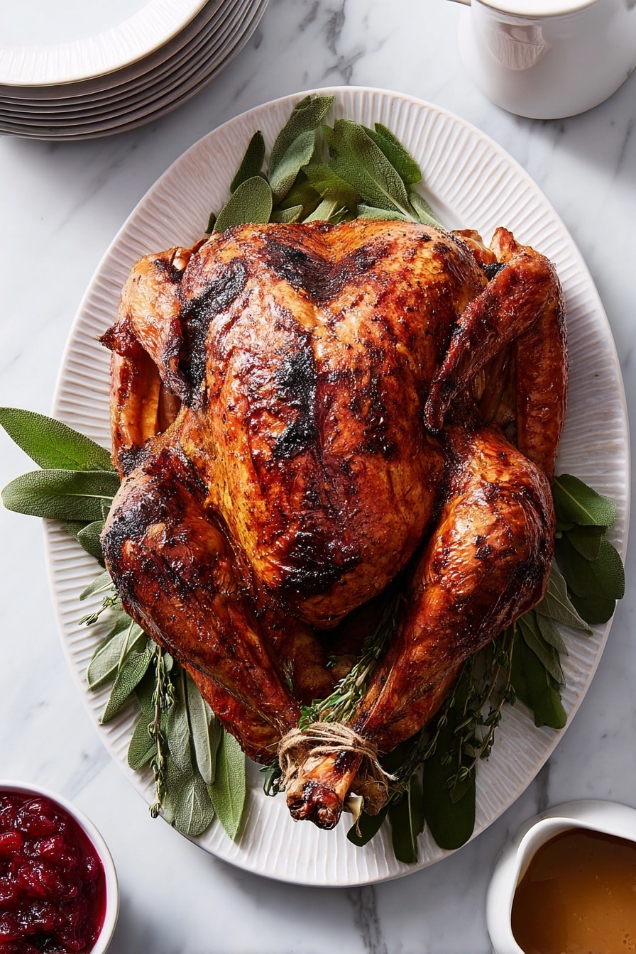 Oven-Roasted Herb-Seasoned Turkey Recipe - Recipe Image