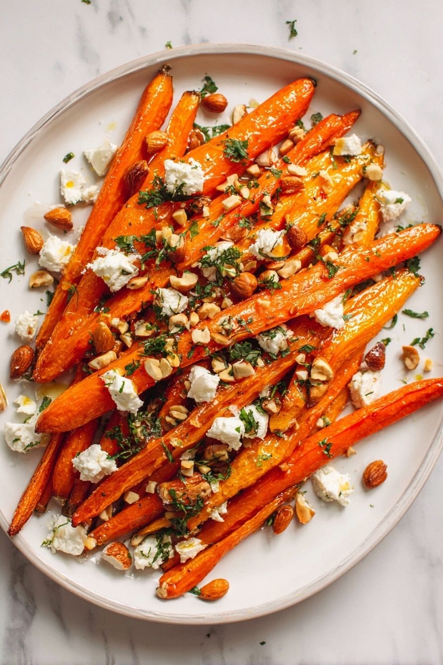 Maple Roasted Carrots with Hazelnuts & Goat Cheese Recipe - Recipe Image