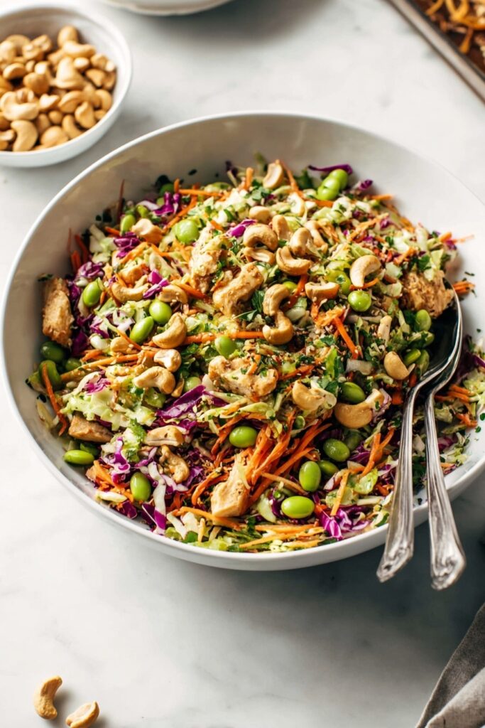 Cashew Crunch Salad with Sesame Dressing Recipe