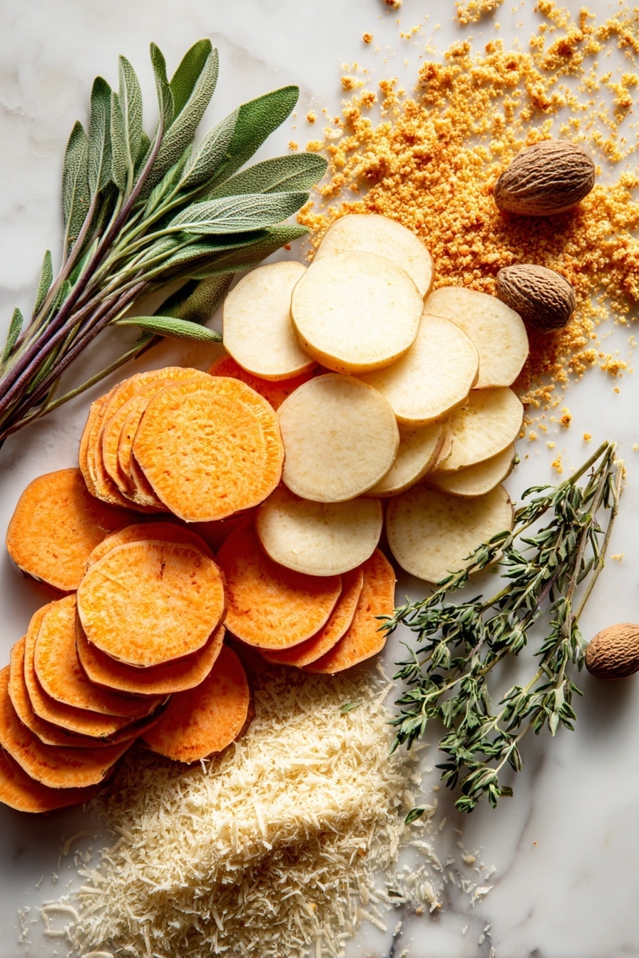 Asiago and Parmesan Scalloped Potatoes Recipe - Ingredients