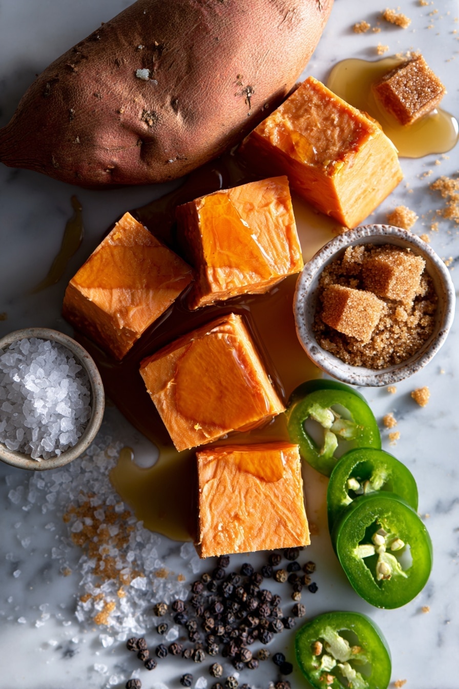 Hot Honey Caramel Sweet Potatoes Recipe - Ingredients