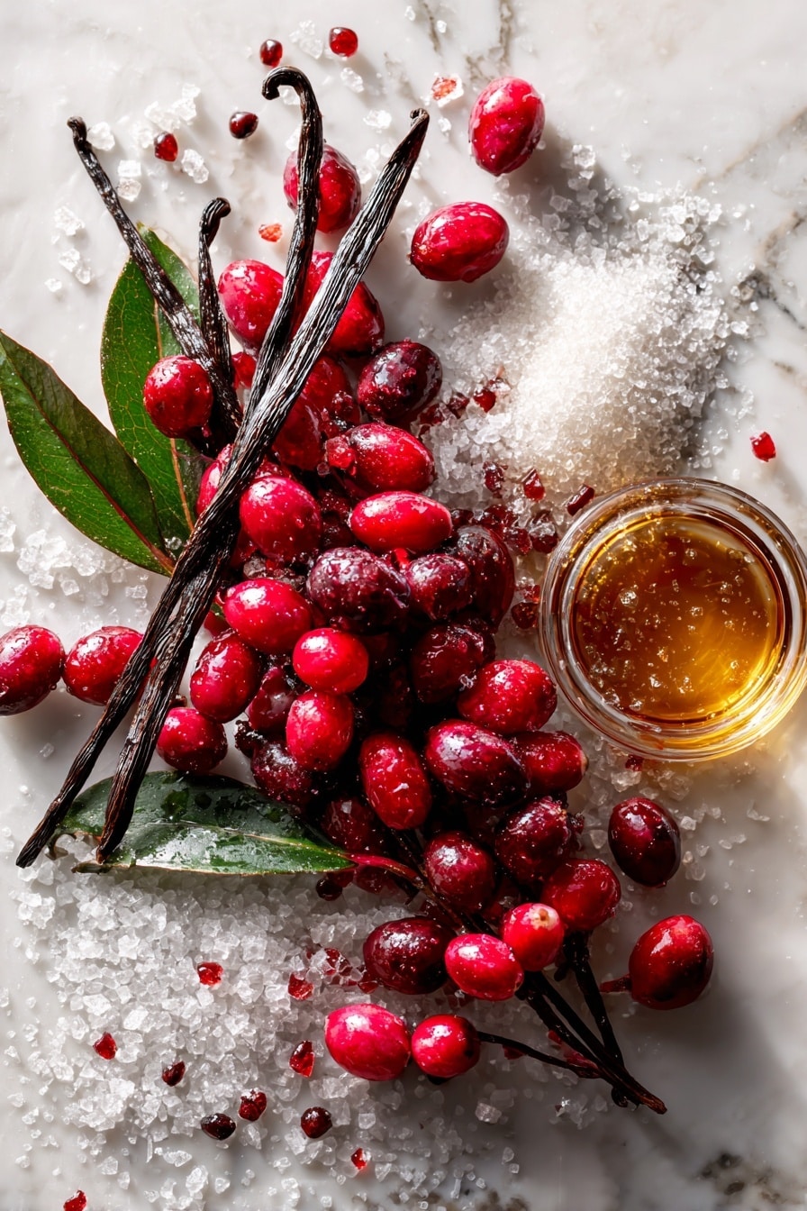 Bourbon Vanilla Cider Cranberry Sauce Recipe - Ingredients
