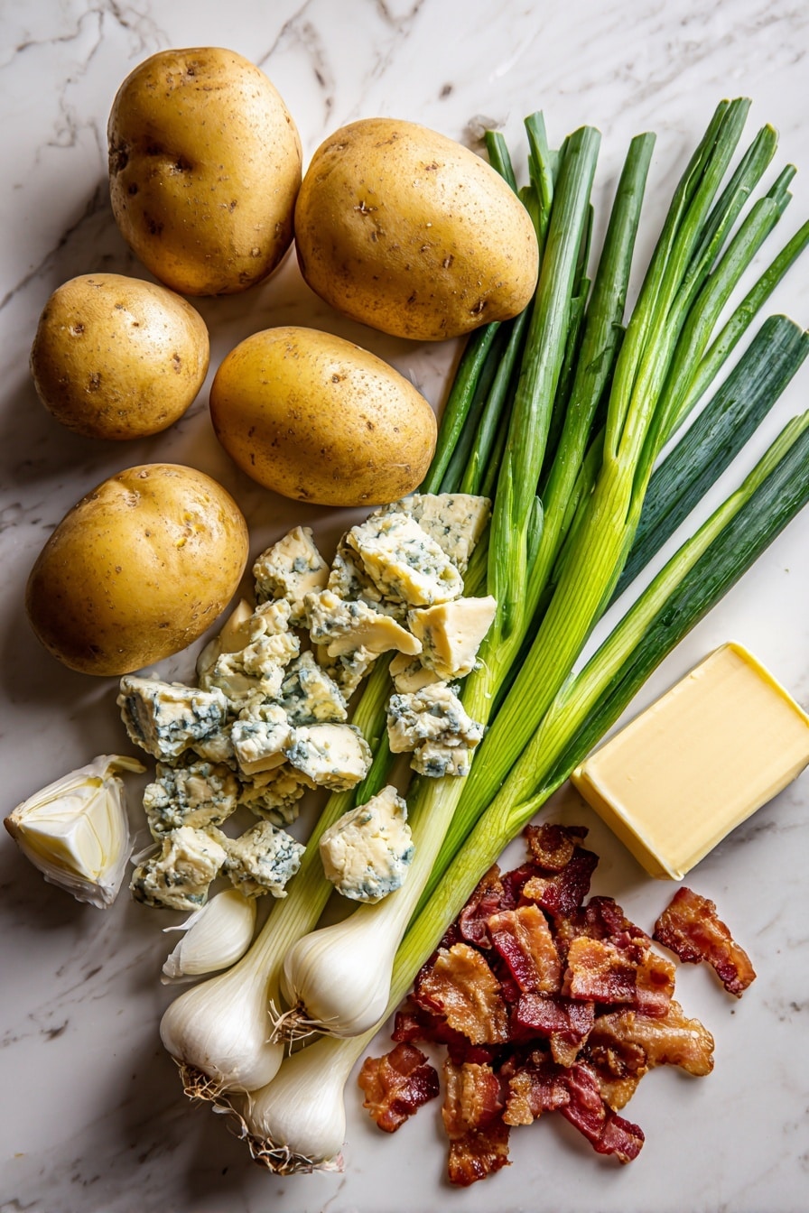Buttermilk Bacon Blue Smashed Potatoes Recipe - Ingredients