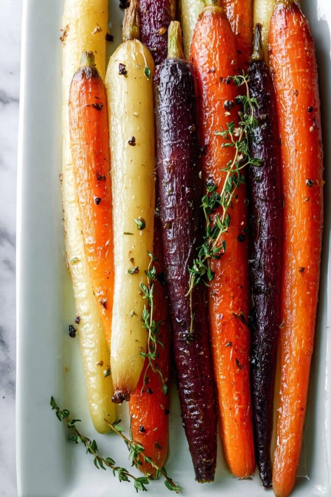 Honey Roasted Colorful Carrots Recipe