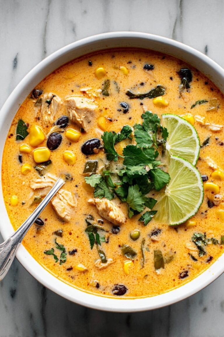 Easy Chicken, Poblano, and Black Bean Soup Recipe